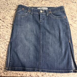 Y2k Express Classic low rise  Blue denim Skirt
